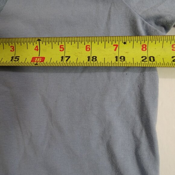 American Eagle Super Soft Standard Long Sleeve Graphic T Shirt Blue Men Size M - Picture 5 of 8